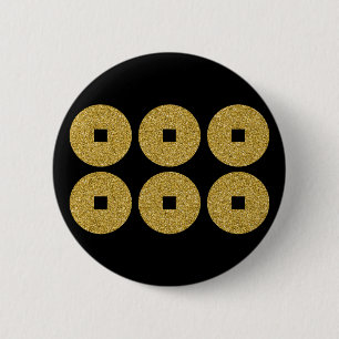 Badge Rond 5 Cm [Family Crests] Sanada 6monsen Pinback Button