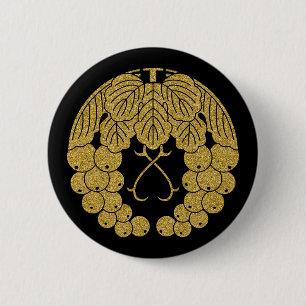 Badge Rond 5 Cm [Family Crests] Two grapes Button