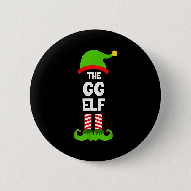 Badge Rond 5 Cm Family Gg Elf Christmas Matching Pajama Funny  (Devant)