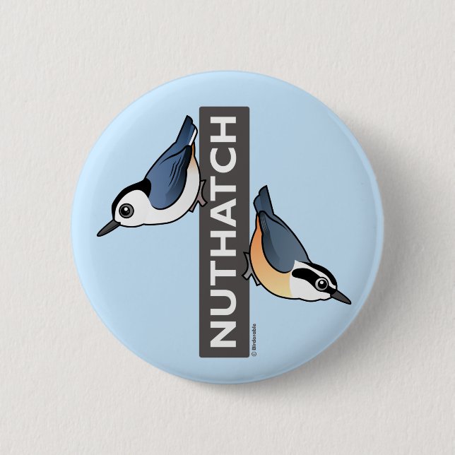 Badge Rond 5 Cm Fan de sittelle (Devant)