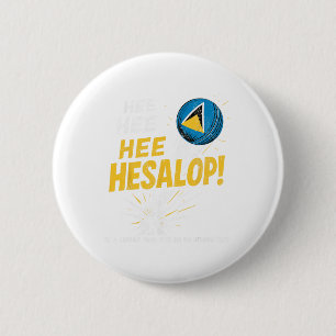 Badge Rond 5 Cm Fans de cricket drôles Hesalop Drapeau de Sainte-L