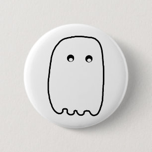 Badge Rond 5 Cm Fantôme effrayant