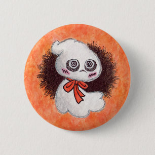 Badge Rond 5 Cm Fantôme le bouton de fantôme