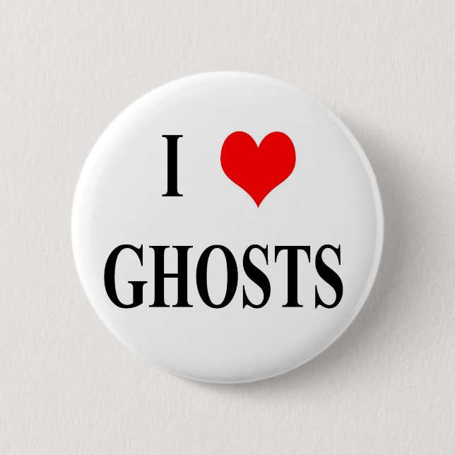 Badge Rond 5 Cm Fantômes I <3 (Devant)