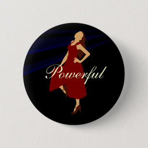 Badge Rond 5 Cm Fashiongirl en rouge