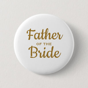 Badge Rond 5 Cm Father of the Bride Wedding Custom