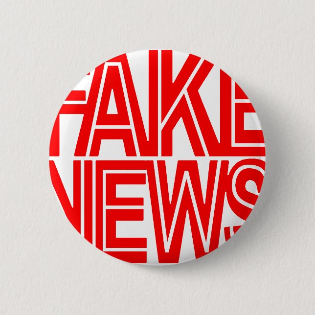 BADGE ROND 5 CM FAUX LOGO DE NOUVELLES (Devant)