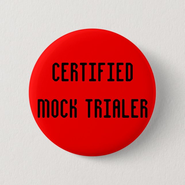 Badge Rond 5 Cm Faux procès et erreur (Devant)