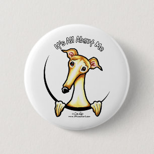 Badge Rond 5 Cm Fawn Greyhound IAAM