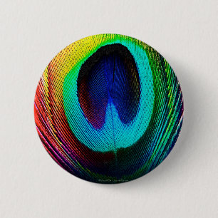 Badge Rond 5 Cm Feather