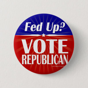 Badge Rond 5 Cm Fed ? Républicain de vote