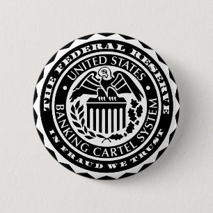 Badge Rond 5 Cm Federal Reserve se boutonnent