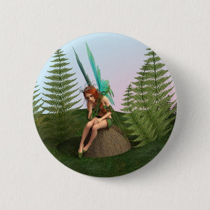 Badge Rond 5 Cm Fée attentionnée