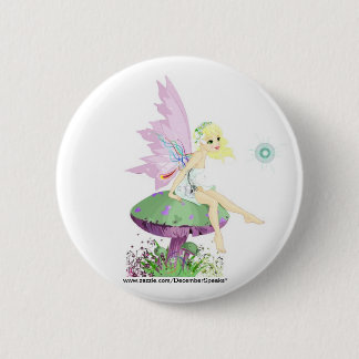Badge Rond 5 Cm Fée de jardin