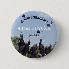Badge Rond 5 Cm Félicitations Vous L'Avez Fait Diplôme