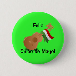 Badge Rond 5 Cm Feliz Cinco de Mayo !