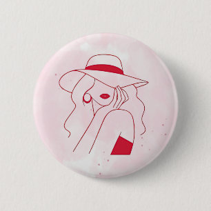 Badge Rond 5 Cm Femme