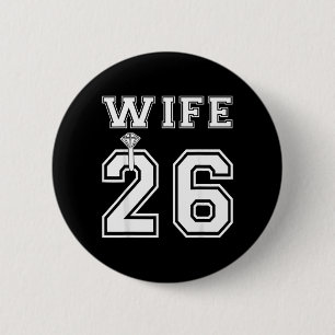 Badge Rond 5 Cm Femme 2026 Mari Épousailles Fiançailles