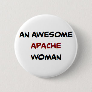 Badge Rond 5 Cm femme apache, superbe mug de café