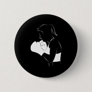 Badge Rond 5 Cm Femme Boxer