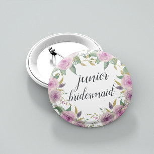 Badge Rond 5 Cm Femme de chambre junior Violet & Sage