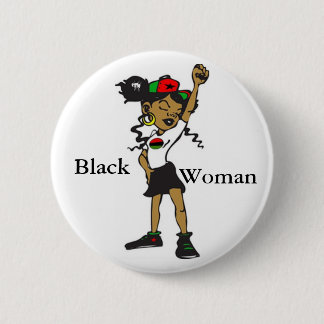 Badge Rond 5 Cm Femme de couleur forte