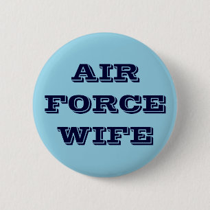 Badge Rond 5 Cm Femme de la Force aérienne de Button