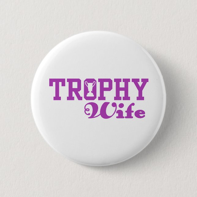 Badge Rond 5 Cm Femme de trophée (Devant)