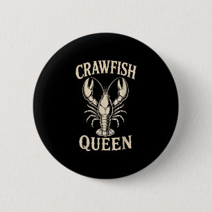 Badge Rond 5 Cm Femme écrevisse ébullition écrevisse maman festiva