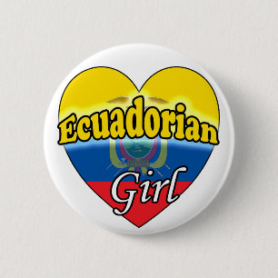 Badge Rond 5 Cm Femme équatorienne