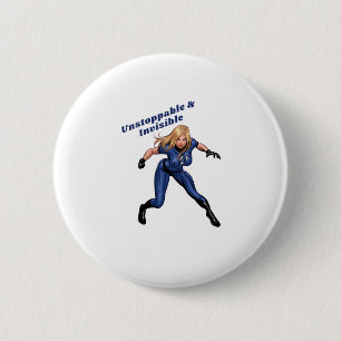 Badge Rond 5 Cm Femme invisible