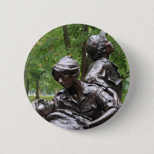 Badge Rond 5 Cm Femmes du Vietnam commémoratives