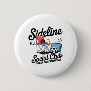 Badge Rond 5 Cm Femmes en marge du club social Footballeuse maman 