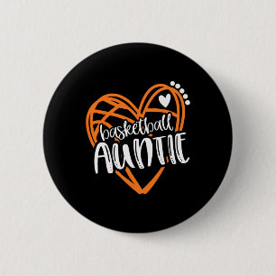 Badge Rond 5 Cm Femmes Filles Crâne Tante Cœur Détresse 