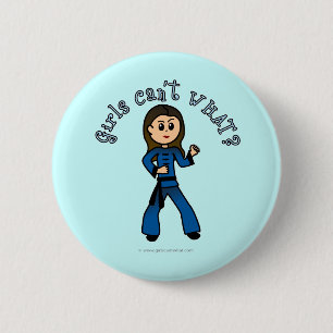 Badge Rond 5 Cm Femmes légères Kung Fu