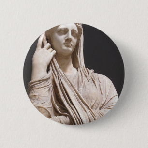 Badge Rond 5 Cm Femmes romaines impériales - statue