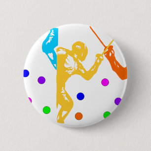 Badge Rond 5 Cm Fencing Sport