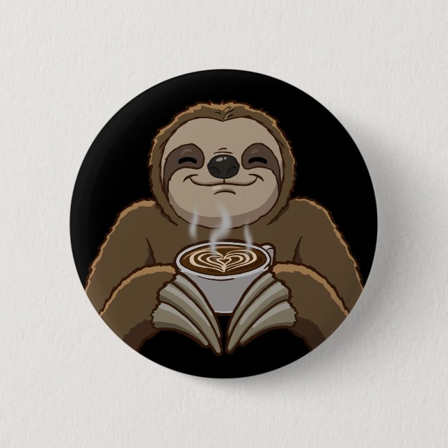 Badge Rond 5 Cm Fente-Café-Foam (Devant)