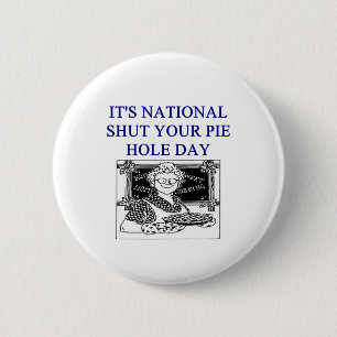 Badge Rond 5 Cm fermez la plaisanterie
