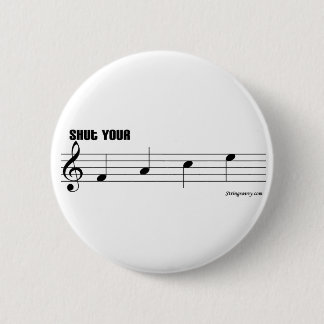 Badge Rond 5 Cm Fermez votre bouton de visage