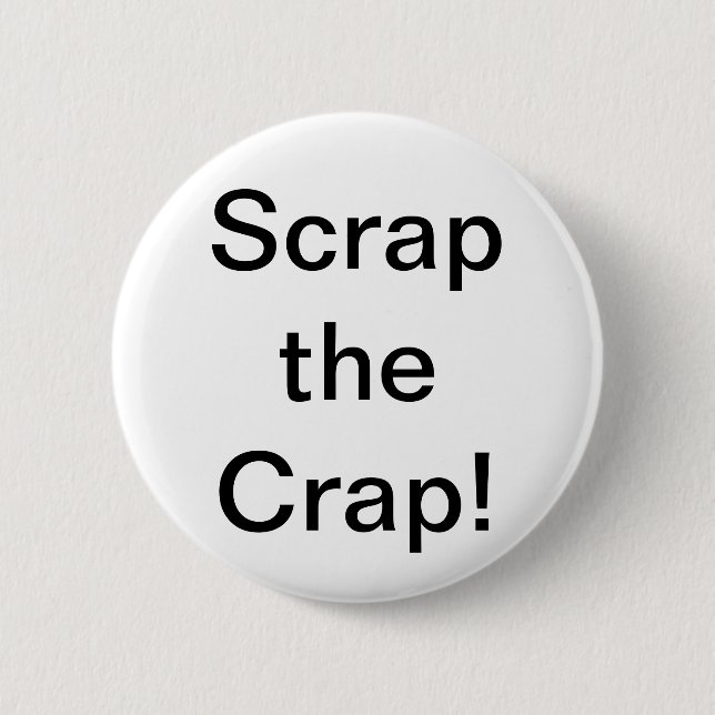 Badge Rond 5 Cm Ferraillez le bouton de merde (Devant)