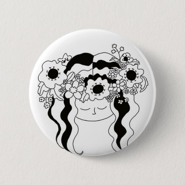 Badge Rond 5 Cm Fest folklorique ukrainien d'Ivana Kupala (Devant)