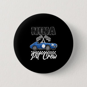 Badge Rond 5 Cm Fête d'anniversaire de voiture de course famille d