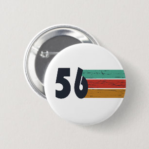 Badge Rond 5 Cm Fête d'anniversaire des 70 ans vintage né en 1956
