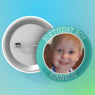 Badge Rond 5 Cm Fête d'anniversaire personnalisée pour le nom du g