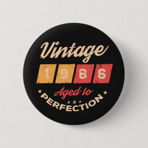 Badge Rond 5 Cm Fête d'anniversaire personnalisée quarante 40 ans