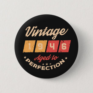 Badge Rond 5 Cm Fête d'anniversaire personnalisée quatre-vingts vi