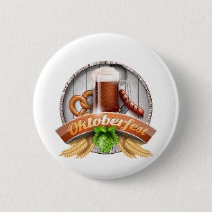 Badge Rond 5 Cm fête de la bière heureuse