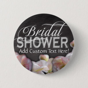 Badge Rond 5 Cm Fête de la mariée florale et de tableau