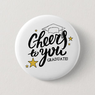 Badge Rond 5 Cm Fête de la meilleure Graduation Graphiques